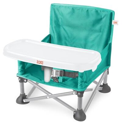 Bright Starts , Elevador Portátil Pop 'N Sit, Uso Interior y Exterior, Asiento de Suelo con Bandeja para Comer, Cerceta, 6 Meses a 3 Años Bright Starts , Elevador Portátil Pop 'N Sit, Uso Interior y Exterior, Asiento de Suelo con Bandeja para Comer, Cerceta, 6 Meses a 3 Años