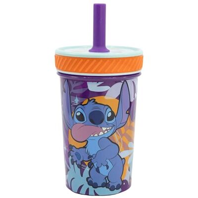Stor VASO PP ANTIVUELCO CON PAJITA DE SILICONA 370 ML STITCH ALOHA Stor VASO PP ANTIVUELCO CON PAJITA DE SILICONA 370 ML STITCH ALOHA