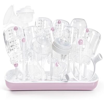 Termichy Escurridor de Biberones, Escurridor para Biberones, Tetinas y Accesorios, Sin BPA, Rosa Termichy Escurridor de Biberones, Escurridor para Biberones, Tetinas y Accesorios, Sin BPA, Rosa