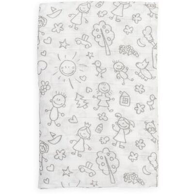 Manta de Algodón Estampada para Bebés - Suave y Absorbente Manta de Algodón Estampada para Bebés - Suave y Absorbente