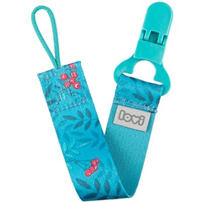 LOVI Cinta para chupete, En estampados de moda, Práctico, Clip sólido, Cómodo, Wild Soul, Azul LOVI Cinta para chupete, En estampados de moda, Práctico, Clip sólido, Cómodo, Wild Soul, Azul