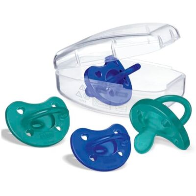 Chicco Chupete Physio Soft, Chupetes para Recién nacido 16 Meses, Pezón Suave de Silicona, Delicada que Imita el Pecho Materno, Orificios de Ventilación y Tetina Physioforma, Azul y Agua Marina, 4 Pz Chicco Chupete Physio Soft, Chupetes para Recién nacido 16 Meses, Pezón Suave de Silicona, Delicada que Imita el Pecho Materno, Orificios de Ventilación y Tetina Physioforma, Azul y Agua Marina, 4 Pz