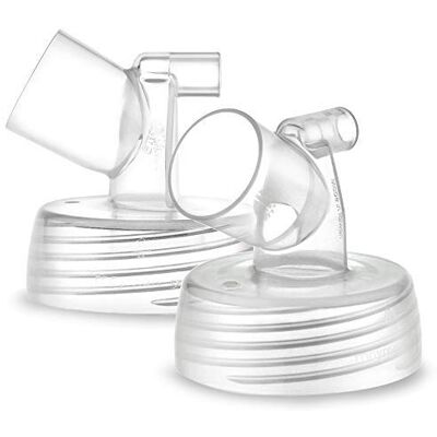 Maymom conectores de boca ancha, paquete de 2, compatibles con Spectra S1 y S2; compatibles con Medela PersonalFit, Pumpin Pal, Lansinoh y escudos MyFit y MyFit Crater Maymom conectores de boca ancha, paquete de 2, compatibles con Spectra S1 y S2; compatibles con Medela PersonalFit, Pumpin Pal, Lansinoh y escudos MyFit y MyFit Crater