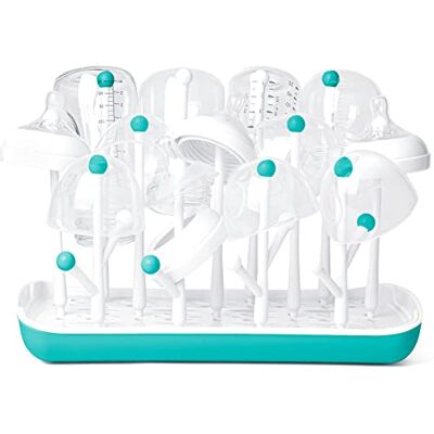 Termichy Estante para secar biberones con Bandeja de Agua extraíble Portabotellas para mostrador para bebés y niños pequeños (Azul) Termichy Estante para secar biberones con Bandeja de Agua extraíble Portabotellas para mostrador para bebés y niños pequeños (Azul)