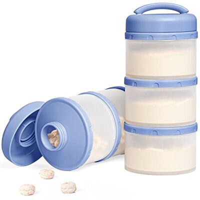 Termichy Apilable Dispensador Leche en Polvo Bebé y Cereales, 2 Paquetes (azul) Termichy Apilable Dispensador Leche en Polvo Bebé y Cereales, 2 Paquetes (azul)