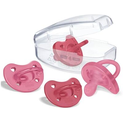 Chicco Chupete Physio Soft, Chupetes para Recién nacido 16 Meses, Pezón Suave de Silicona, Delicada que Imita el Pecho Materno, Orificios de Ventilación y Tetina Physioforma, Rosa y Fuchsia, 4 Pz Chicco Chupete Physio Soft, Chupetes para Recién nacido 16 Meses, Pezón Suave de Silicona, Delicada que Imita el Pecho Materno, Orificios de Ventilación y Tetina Physioforma, Rosa y Fuchsia, 4 Pz