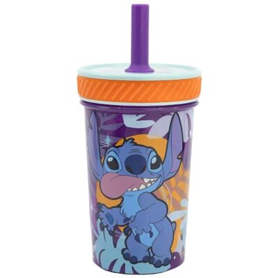 Stor Vaso antivuelco con pajita de silicona Stitch Aloha 370 ml – Vaso infantil de plástico con sistema Smartgrip que no vuelca, para fans de Stitch, idea de regalo Stor Vaso antivuelco con pajita de silicona Stitch Aloha 370 ml – Vaso infantil de plástico con sistema Smartgrip que no vuelca, para fans de Stitch, idea de regalo