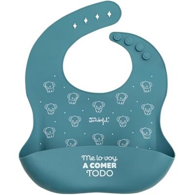 Mr Wonderful - Silicone Bib - Azul - Silicone - Bib Mr Wonderful - Silicone Bib - Azul - Silicone - Bib