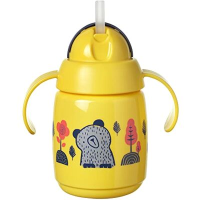 Tommee Tippee Superstar Taza Infantil, con Pajita con Peso, Tecnología Intellivalve 100% a Prueba de Fugas y Sacudidas, y Tecnología Antibacteriana Bacshield, a Partir de 6 Meses, 300 ml, Amarillo Tommee Tippee Superstar Taza Infantil, con Pajita con Peso, Tecnología Intellivalve 100% a Prueba de Fugas y Sacudidas, y Tecnología Antibacteriana Bacshield, a Partir de 6 Meses, 300 ml, Amarillo