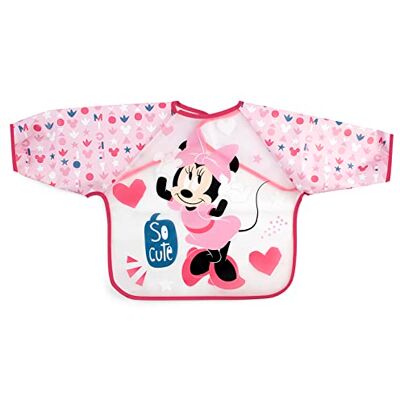 Lulabi Disney Minnie Icon Babero de Peva con mangas para niños, ideal para manualidades, destete, guardería y casa, fácil de limpiar, lavar a mano a máx. 40 °C Lulabi Disney Minnie Icon Babero de Peva con mangas para niños, ideal para manualidades, destete, guardería y casa, fácil de limpiar, lavar a mano a máx. 40 °C