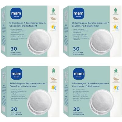 MAM Almohadillas de lactancia autoadhesivas Almohadillas de lactancia transpirables Núcleo extra absorbente Almohadillas para absorber el exceso de leche materna de forma segura 120 unidades MAM Almohadillas de lactancia autoadhesivas Almohadillas de lactancia transpirables Núcleo extra absorbente Almohadillas para absorber el exceso de leche materna de forma segura 120 unidades