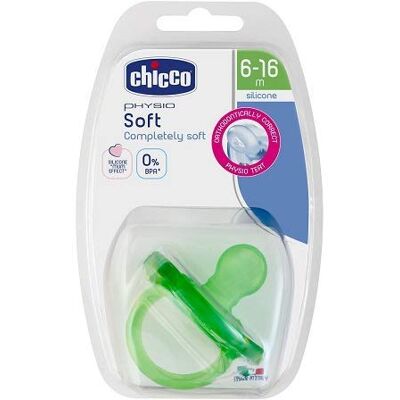 Artsana Chicco Todogoma Soft Chupete de silicona, 6-12 meses, colores surtidos Artsana Chicco Todogoma Soft Chupete de silicona, 6-12 meses, colores surtidos
