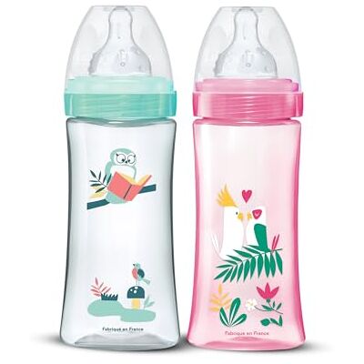Dodie Set De 2 Biberones Anticólicos Initiation+ 330Ml Niña, 2 unidades Dodie Set De 2 Biberones Anticólicos Initiation+ 330Ml Niña, 2 unidades