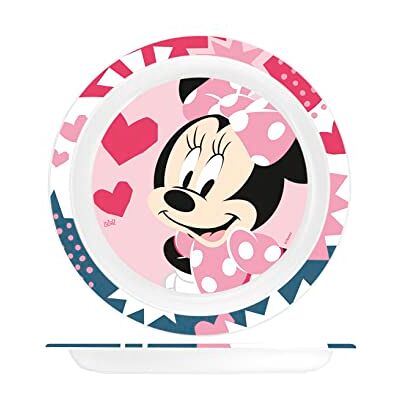Lulabi Disney Minnie Icon Piatto Piano Pappa in San Decorato, 21 cm Lulabi Disney Minnie Icon Piatto Piano Pappa in San Decorato, 21 cm