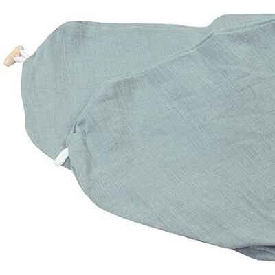 HOBEA-Germany Funda de Almohada de Lactancia para Cojines de Lactancia 190cm diseños (Muselina Gris Azul) HOBEA-Germany Funda de Almohada de Lactancia para Cojines de Lactancia 190cm diseños (Muselina Gris Azul)