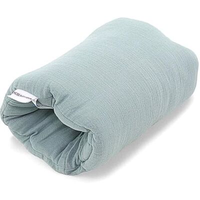 HOBEA-Germany Mini Almohada de Lactancia pequeña Almohada de Lactancia de Viaje en Diferentes diseños (Muselina Gris Azul) HOBEA-Germany Mini Almohada de Lactancia pequeña Almohada de Lactancia de Viaje en Diferentes diseños (Muselina Gris Azul)