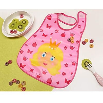 KIOKIDS Babero Impermeable Para Princesas KIOKIDS Babero Impermeable Para Princesas