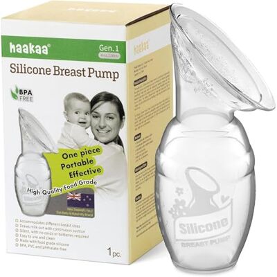 haakaa 100 ML Extractor de Leche Manual, Silicona Sacaleches Manual, Breast Pump, Saludable e Inofensivo haakaa 100 ML Extractor de Leche Manual, Silicona Sacaleches Manual, Breast Pump, Saludable e Inofensivo