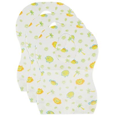 BIECO Baberos Desechables 30 unidades de celulosa Ideal para viaje Babero Bebé Toallas para Bebé Baberos Blancos con Motivos Atar BIECO Baberos Desechables 30 unidades de celulosa Ideal para viaje Babero Bebé Toallas para Bebé Baberos Blancos con Motivos Atar