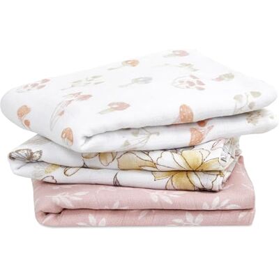 aden + anais 100% algodón orgánico musy Cuadrado, Certificado Gots, Cuadrados musy, paños Multiusos para bebés para niñas y niños, 70 x 70 cm, Ideal para recién Nacidos y Lactantes, Paquete de 3 aden + anais 100% algodón orgánico musy Cuadrado, Certificado Gots, Cuadrados musy, paños Multiusos para bebés para niñas y niños, 70 x 70 cm, Ideal para recién Nacidos y Lactantes, Paquete de 3