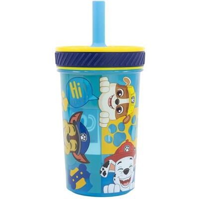 Stor VASO PP ANTIVUELCO CON PAJITA DE SILICONA 370 ML PAW PATROL BOY HI THERE Stor VASO PP ANTIVUELCO CON PAJITA DE SILICONA 370 ML PAW PATROL BOY HI THERE