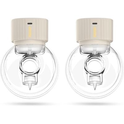NENO Vento Twin Extractor de Leche Eléctrico Bomba de Leche Eléctrica Trifásica Manos Libre Funcionamiento silencioso y discreto 9 Niveles de Succión Libre de BPA Indicador LED Carga NENO Vento Twin Extractor de Leche Eléctrico Bomba de Leche Eléctrica Trifásica Manos Libre Funcionamiento silencioso y discreto 9 Niveles de Succión Libre de BPA Indicador LED Carga