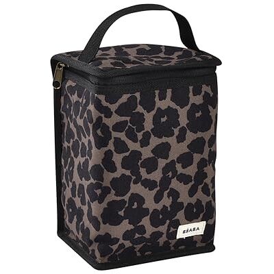 Béaba , Bolsa de Comida Bebé Isotérmica, Almacenamiento Biberones Gran Formato, Gran Capacidad, Transporte Comida Completa, Material Flexible, Plegable, Tela Impermeable, Leopardo Béaba , Bolsa de Comida Bebé Isotérmica, Almacenamiento Biberones Gran Formato, Gran Capacidad, Transporte Comida Completa, Material Flexible, Plegable, Tela Impermeable, Leopardo