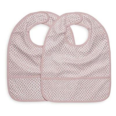 Jollein Babero impermeable Snake 2 piezas Rosa Pasta Jollein Babero impermeable Snake 2 piezas Rosa Pasta