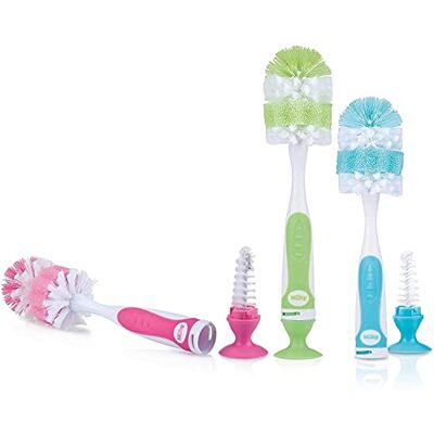 Nuby ID Cepillo para Biberones y Pezones, Multicolor Nuby ID Cepillo para Biberones y Pezones, Multicolor