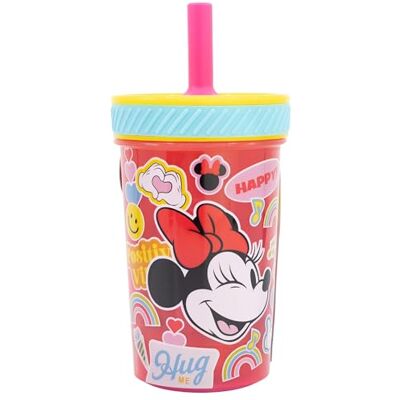 Stor VASO PP ANTIVUELCO CON PAJITA DE SILICONA 370 ML MINNIE MOUSE FLOWER POWER Stor VASO PP ANTIVUELCO CON PAJITA DE SILICONA 370 ML MINNIE MOUSE FLOWER POWER