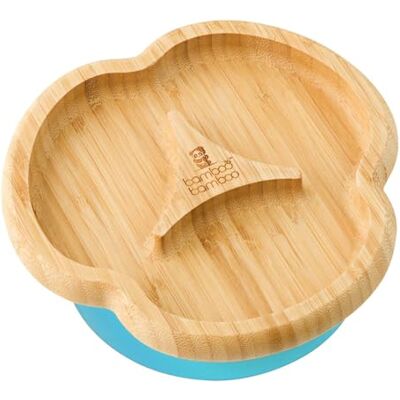 bamboo bamboo Plato Para Bebé Y Niño Pequeño, Plato Dividido De Bambú Con Succión Segura Para Alimentación Y Destete, Vajilla Antideslizante Para Bebés Desde 6 Meses (Dividido, Azul) bamboo bamboo Plato Para Bebé Y Niño Pequeño, Plato Dividido De Bambú Con Succión Segura Para Alimentación Y Destete, Vajilla Antideslizante Para Bebés Desde 6 Meses (Dividido, Azul)