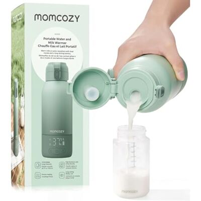 momcozy MW05 Calienta Biberones Portátil, 500 ml, 24 Usos por Carga Inalámbrico para viajes y viajes, 500 ml de capacidad, 24 x uso/batería, USB-C, sin BPA, color verde momcozy MW05 Calienta Biberones Portátil, 500 ml, 24 Usos por Carga Inalámbrico para viajes y viajes, 500 ml de capacidad, 24 x uso/batería, USB-C, sin BPA, color verde