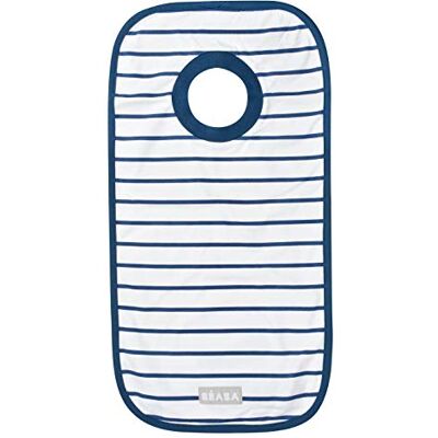 Béaba , Babero para Bebé y Recién Nacido , Evolutivo , 100 % Algodón , Extralargo , Cuello Elástico Fácil de poner , Sencillo de guardar , Rayas Béaba , Babero para Bebé y Recién Nacido , Evolutivo , 100 % Algodón , Extralargo , Cuello Elástico Fácil de poner , Sencillo de guardar , Rayas