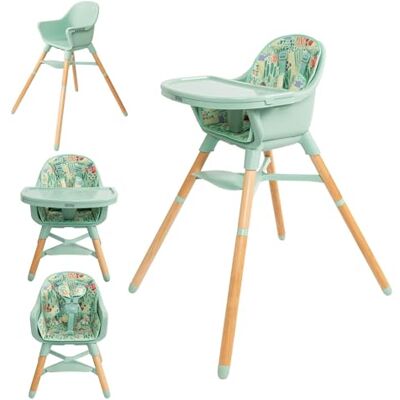 Nuby Asiento elevador para bebé 4 en 1 con bandeja extraíble – De 6 meses a 3 años – Silla infantil ajustable para comer – Soporta hasta 27 kg – Planta Nuby Asiento elevador para bebé 4 en 1 con bandeja extraíble – De 6 meses a 3 años – Silla infantil ajustable para comer – Soporta hasta 27 kg – Planta