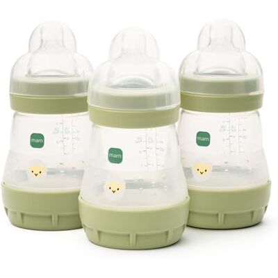 MAM Intrucciones en lengua extranjera Juego de 3 Botellas Anti-cólicos Autoesterilizantes Easy Start, 160 ml, Diseños Pueden Variar MAM Intrucciones en lengua extranjera Juego de 3 Botellas Anti-cólicos Autoesterilizantes Easy Start, 160 ml, Diseños Pueden Variar