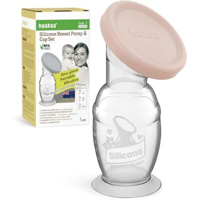 haakaa Extractor de Leche Manual de Silicona con Base de Succión y Tapa – Diseño Patentado, Operación Silenciosa Manos Libres, Succión Natural, A Prueba de Derrames, 4oz/100ml, Rosa Suave haakaa Extractor de Leche Manual de Silicona con Base de Succión y Tapa – Diseño Patentado, Operación Silenciosa Manos Libres, Succión Natural, A Prueba de Derrames, 4oz/100ml, Rosa Suave