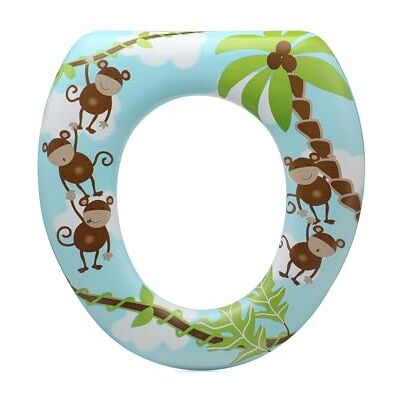 Kiokids Reductor WC con Asas para Niños +12 Meses, Acolchado y Seguro, Fácil de Limpiar, Asas para Mayor Comodidad, Protector de Salpicaduras, Compatible con Inodoros Estándar (Monos) Kiokids Reductor WC con Asas para Niños +12 Meses, Acolchado y Seguro, Fácil de Limpiar, Asas para Mayor Comodidad, Protector de Salpicaduras, Compatible con Inodoros Estándar (Monos)