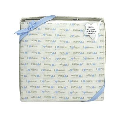 Duffi Baby Muselina estampada 100% algodón, 120 x 120 cm Duffi Baby Muselina estampada 100% algodón, 120 x 120 cm