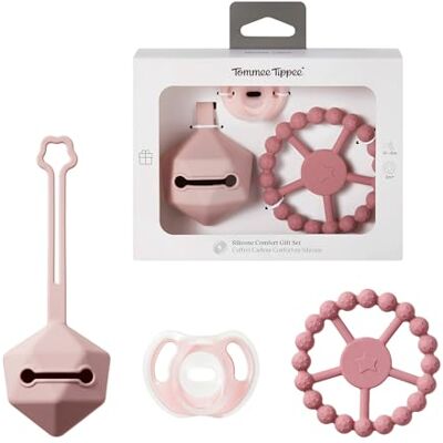 Set de Regalo para Bebés Tommee Tippee - Chupete y Mordedor Set de Regalo para Bebés Tommee Tippee - Chupete y Mordedor