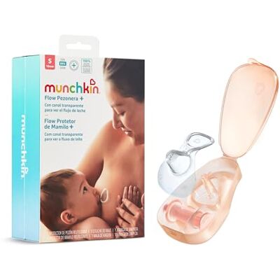Munchkin Flow Pezonera Lactancia Observa el Flujo de Leche Materna Incluye Estuche y Jeringa Protector Pezones Sensibles Pezonera de Silicona Suave y Resistente 16 mm (S) Munchkin Flow Pezonera Lactancia Observa el Flujo de Leche Materna Incluye Estuche y Jeringa Protector Pezones Sensibles Pezonera de Silicona Suave y Resistente 16 mm (S)