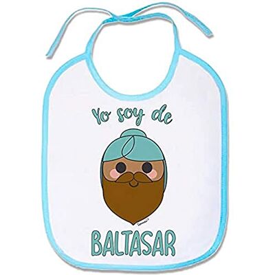 SUPERMOLON "Baltasar" Babero Bebe con Cordones, Azul Celeste, unisex SUPERMOLON "Baltasar" Babero Bebe con Cordones, Azul Celeste, unisex