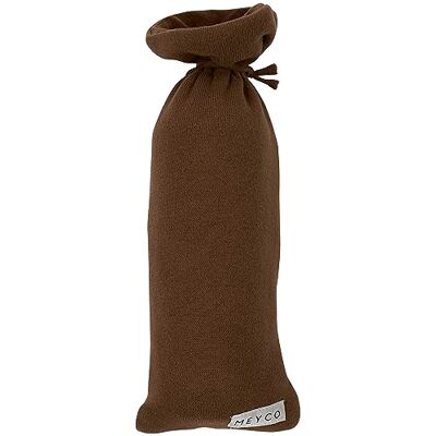 MEYCO Baby Knit Basic Funda para Bolsa de Agua Caliente (Tejido Suave, fácil de Abrir y Cerrar con cordón, 100% algodón, fácil Mantenimiento), Color Chocolate MEYCO Baby Knit Basic Funda para Bolsa de Agua Caliente (Tejido Suave, fácil de Abrir y Cerrar con cordón, 100% algodón, fácil Mantenimiento), Color Chocolate