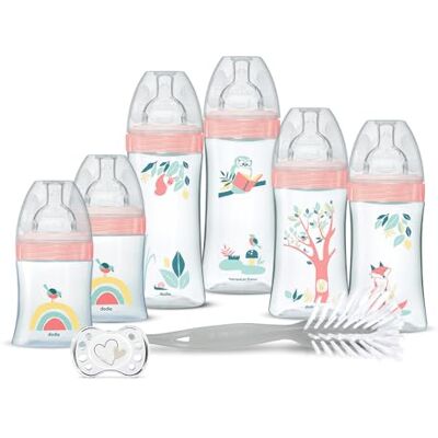 Dodie -Set de biberones Rosa 8 Piezas Dodie -Set de biberones Rosa 8 Piezas