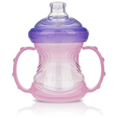 Nuby ID9895 Taza 4 en 1 con asas desmontables y boquilla anti goteo, 240 ml, color rosa Nuby ID9895 Taza 4 en 1 con asas desmontables y boquilla anti goteo, 240 ml, color rosa
