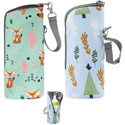 SGSCFG Bolsas De Botella Impresas De 2 Partes, Cómodos Aislamiento De Botellas, Productos Para Al Aire Libre Para Bebés, Adecuados Para Compras, Picnic Y Viaje. SGSCFG Bolsas De Botella Impresas De 2 Partes, Cómodos Aislamiento De Botellas, Productos Para Al Aire Libre Para Bebés, Adecuados Para Compras, Picnic Y Viaje.