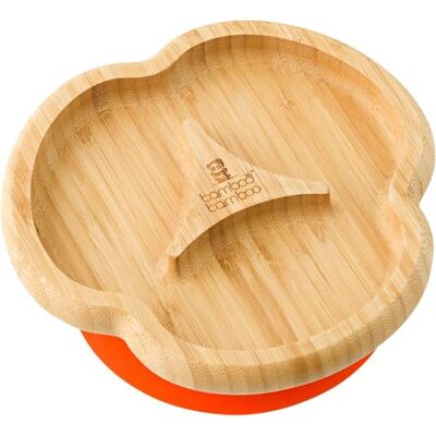bamboo bamboo Plato Para Bebé Y Niño Pequeño, Plato Dividido De Bambú Con Succión Segura Para Alimentación Y Destete, Vajilla Antideslizante Para Bebés Desde 6 Meses (Dividido, Naranja) bamboo bamboo Plato Para Bebé Y Niño Pequeño, Plato Dividido De Bambú Con Succión Segura Para Alimentación Y Destete, Vajilla Antideslizante Para Bebés Desde 6 Meses (Dividido, Naranja)