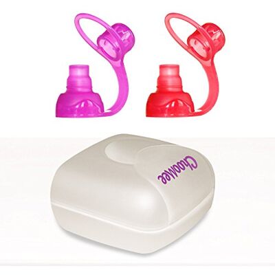 ChooMee SoftSip Boquilla para bolsitas de comida + Estuche blanco Antigoteo bebé Protege encías Silicona sin BPA reutilizable 2 unidades Rojo Púrpura ChooMee SoftSip Boquilla para bolsitas de comida + Estuche blanco Antigoteo bebé Protege encías Silicona sin BPA reutilizable 2 unidades Rojo Púrpura