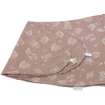HOBEA-Germany Funda de Almohada de Lactancia para Cojines de Lactancia 190cm diseños (Habitante del Bosque Cappuccino) HOBEA-Germany Funda de Almohada de Lactancia para Cojines de Lactancia 190cm diseños (Habitante del Bosque Cappuccino)