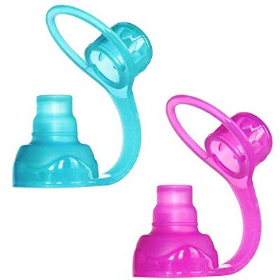 ChooMee SoftSip Boquilla para bolsitas de comida Antigoteo Protege las encías Alimentación autónoma del bebé Silicona sin BPA reutilizable 2 unidades Aqua Púrpura ChooMee SoftSip Boquilla para bolsitas de comida Antigoteo Protege las encías Alimentación autónoma del bebé Silicona sin BPA reutilizable 2 unidades Aqua Púrpura