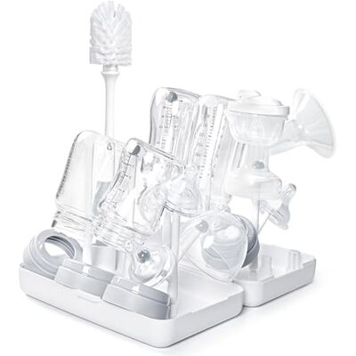 Termichy Escurridor de biberones, escurridor móvil con Cepillo para biberones, Vasos, chupetes y Accesorios para extractores de Leche (Blanco) Termichy Escurridor de biberones, escurridor móvil con Cepillo para biberones, Vasos, chupetes y Accesorios para extractores de Leche (Blanco)